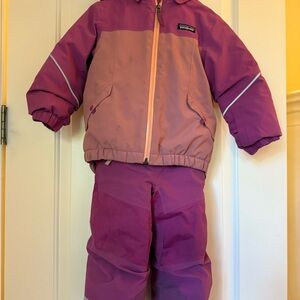 Patagonia Kids' Pink and Purple Winter Set (Jacket and Pants sold together)